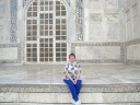 Sara on the Taj.JPG